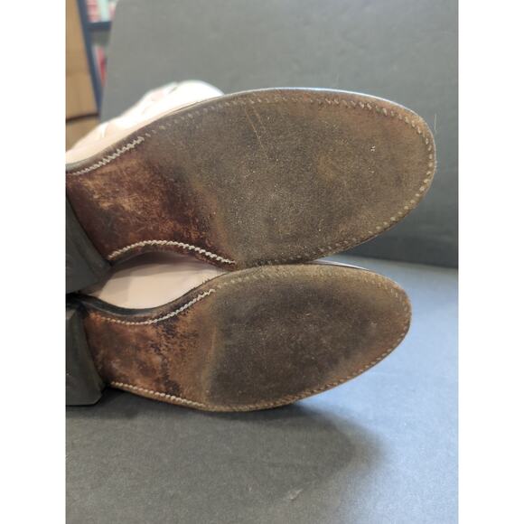 Justin Womens Size 6B Light Pink L3714 Leather Roper Cowboy Western Boots 124901 - Picture 10 of 10